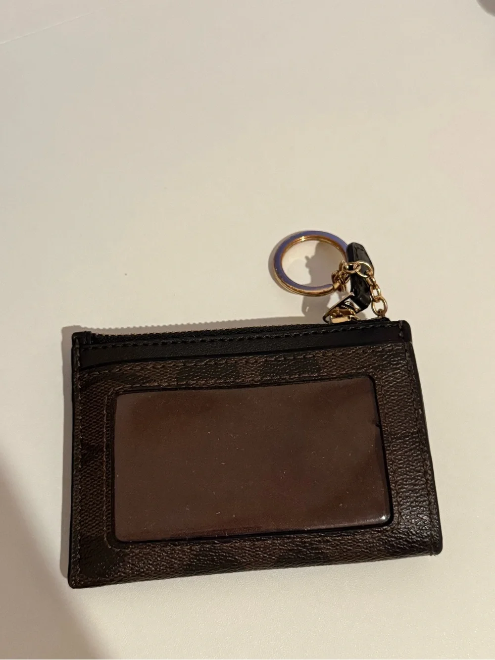 Coach Black & Brown Chain Crossbody Bag with wallet